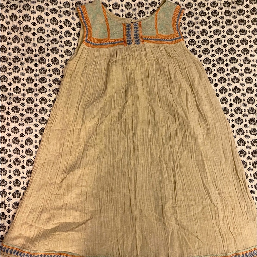 Off-white embroidered dress